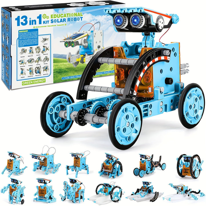 13 In 1 STEM Solar Robot Kit Science Construction Educational Toys Special Holiday  Birthday Gifts