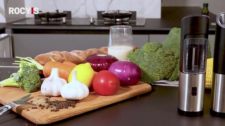 Electric Salt and Pepper GrinderGravity Automatic Spice Mill SetBattery Powered wLED Light Adjustable Coarseness One Hand Operated Smart Kitchen Gadgets Stainless Steel 2 Pack