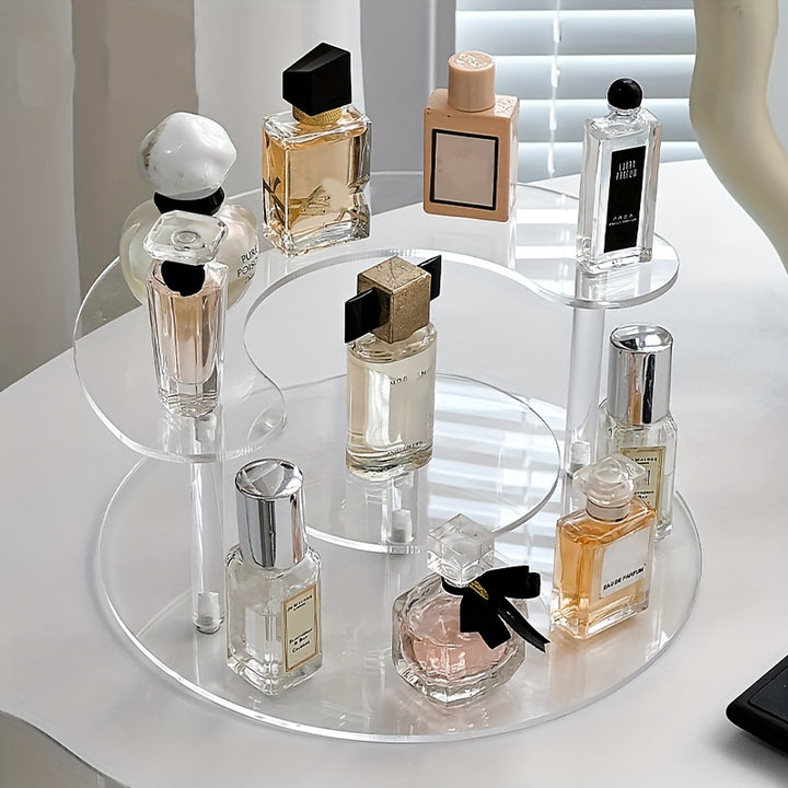 Acrylic Perfume Display Stand MultiFunctional Cosmetic Organizer  SHC9