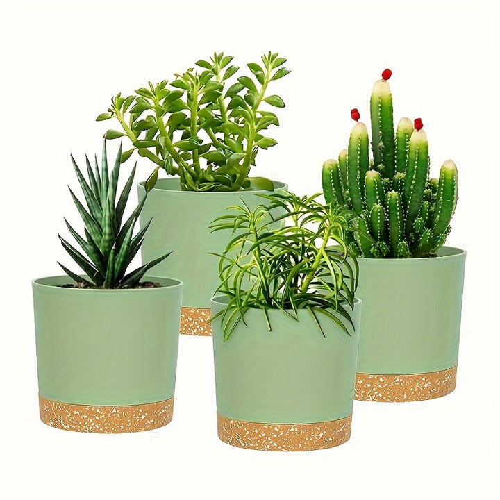 Indoor Plant Pots With Drainage Holes And Removable Base  UNK6