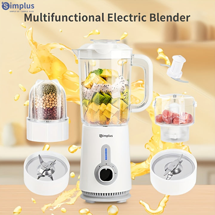 Simplus 3in1 Multifunctional Food Processor with Powerful 380W Motor Blender Juicer Grinder Set B4GJ