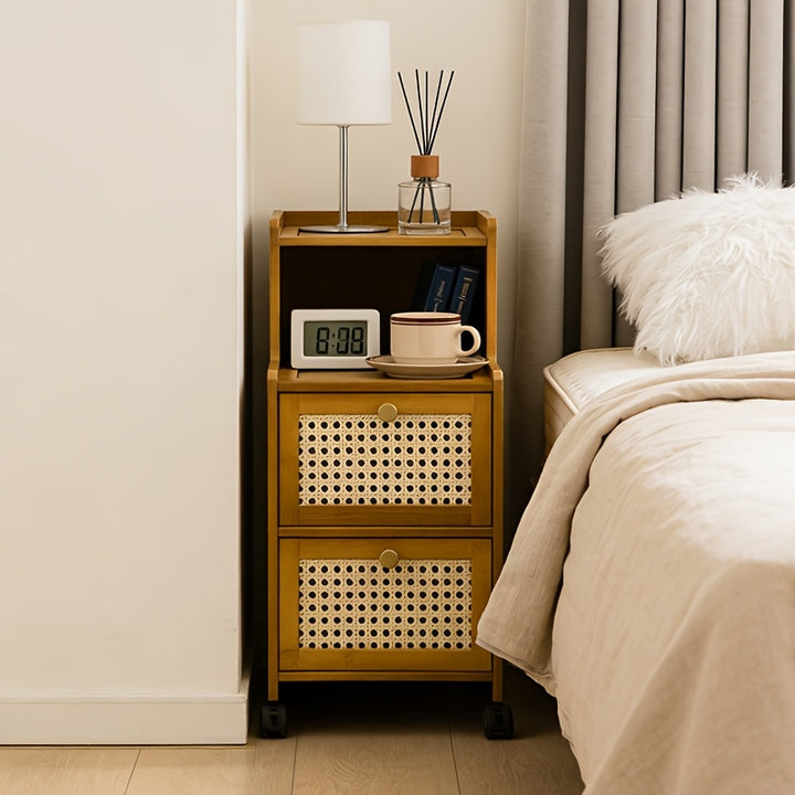 UltraNarrow Bamboo Storage CartAMLIHOGUKJHC