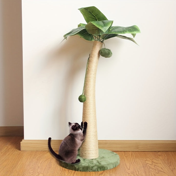  Banana Leaf Cat Scratching Post with Climbing Frame 8001cm  F2ML