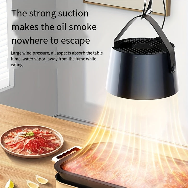 Portable USBPowered Smoke Extractor for Indoor Grilling and Hot Pot Tabletop Fume  Vapor Remover with Efficient Suction EasytoClean Detachable Design Quiet Operation for Home Kitchen Use