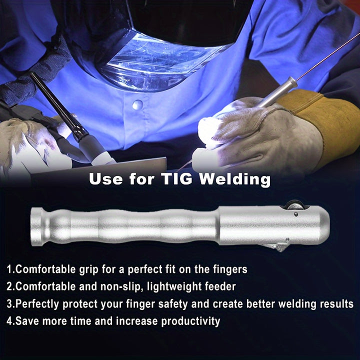 1pc Tig Pen Finger Sends Wire Rod Bracket Filling Wire Pen Welding Wire Transfer Pen Aluminum Alloy Welding Wire Feeding Pen