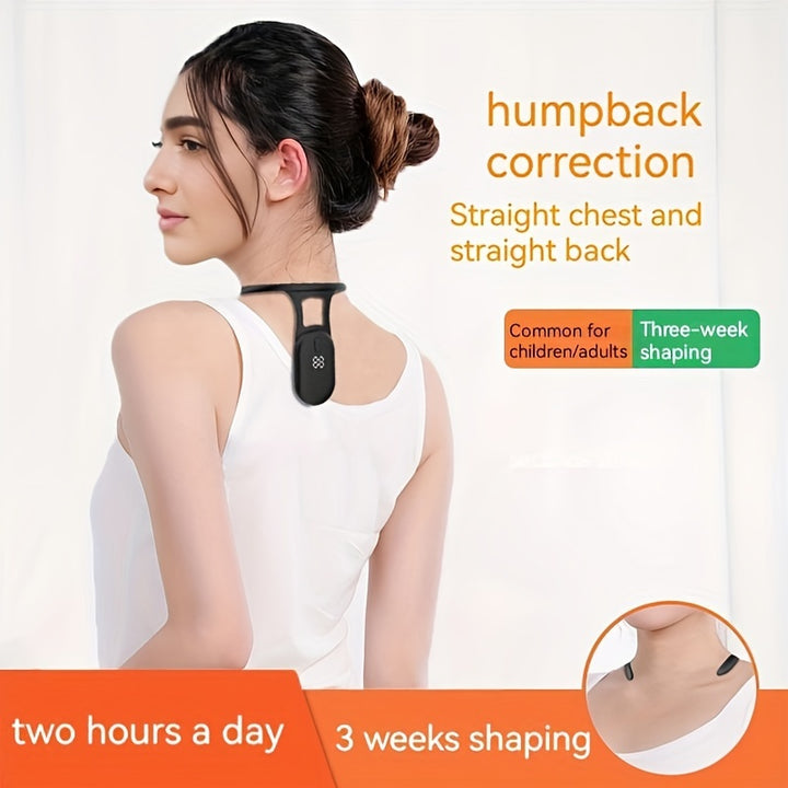USB Rechargeable Posture Corrector with LCD  Vibration  APS24