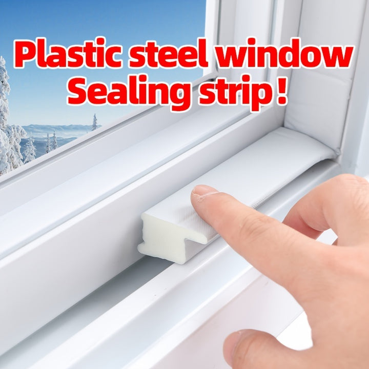 1pc Plastic Steel Window Sealing Strip Simple Installation Windproof Silent Thermal Weather Strip