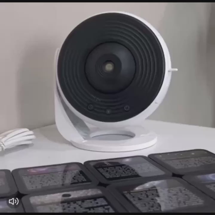 Black Color Dynamic Globe Creative Star Projection Lamp  Indoor Rotating Atmosphere Projector for Bedroom Dream Universe Star Projection with 13 Flimsy Scenes