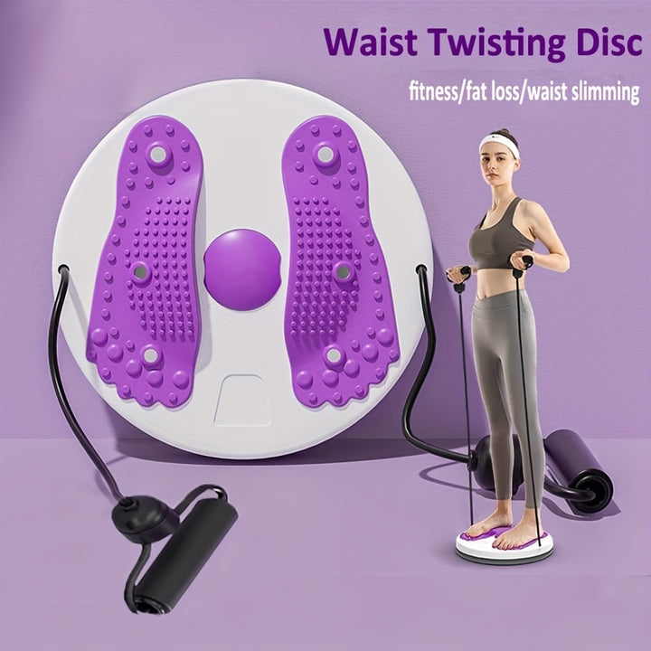 Waist Twisting Disc With Handles Trims Waist Arms Hips And Thighs Waist Training Foot Massage Plate With 6 Magnets Fitness Twister Workout Home Gym Body Building Fitness Equipment