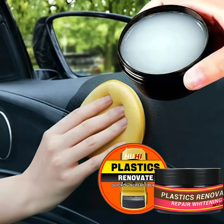 MultiPurpose Car Restoration Kit Plastic Parts Renewal Interior Shine Wax Tire Protector Black Vehicle Yellowing Repair  Nano Crystal Coating