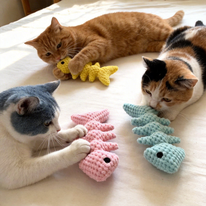 Fishbone Cat Teether Toy  SA45