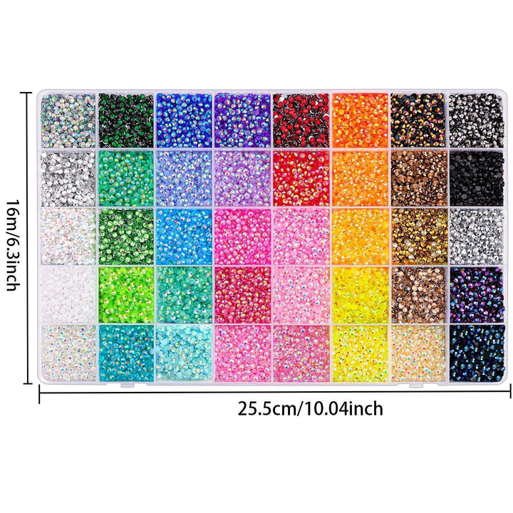 40Color 3mm Resin Rhinestone Kit for DIY Crafts Jewelry  SA29