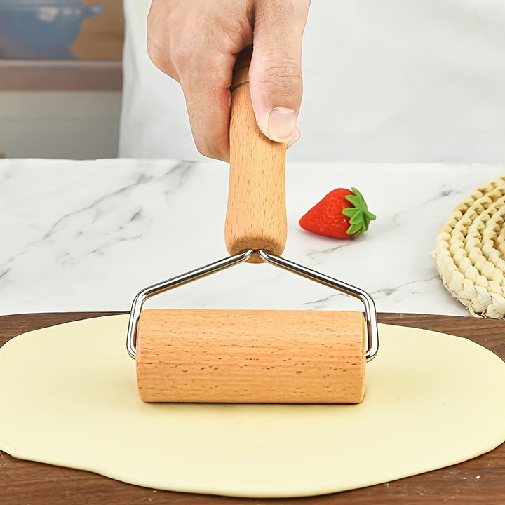 1pc TShaped Rolling Pin Wooden Dough Roller For Pizza Pie Cookie Dumplings Noodles And More Kitchen Utensils Kitchen Gadgets Kitchen Accessories