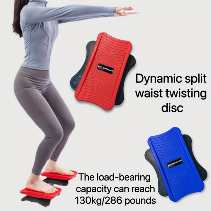 2Pack Universal Waist Twisting Disc Set  Dynamic Split Design Twist Board NonElectrical PE Exercise and Fitness Equipment for Full Body Workout