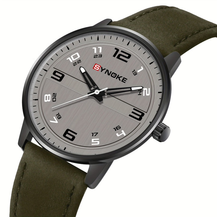 SYNOKE Mens Vintage Quartz Watch  Sporty Autumn EditionLQDU