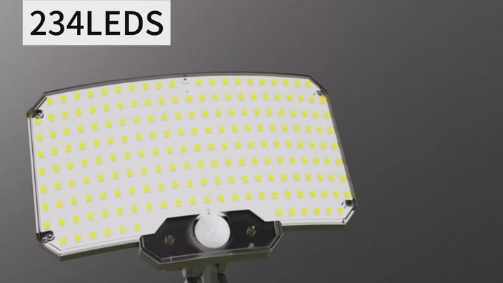 SolarPowered Outdoor Lights With Motion Sensor  234 Led 3 Lighting Modes 6500K Easy Install For Yard Garden Pathway  Patio Security