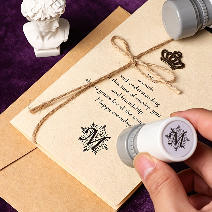 Elegant Iris Monogram Stamp
