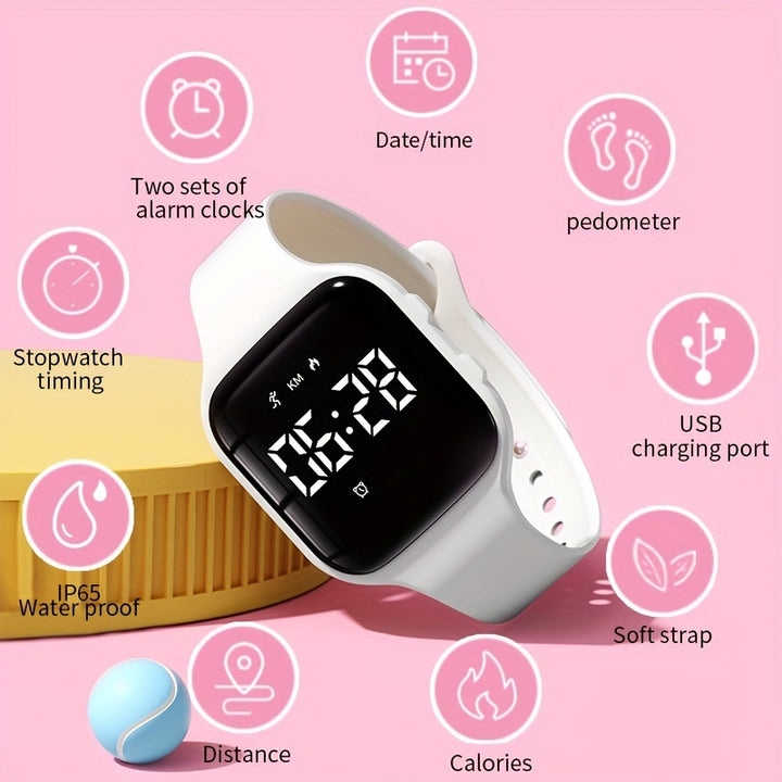 Silent Vibration Alarm Clock Watch for Kids  A1MA