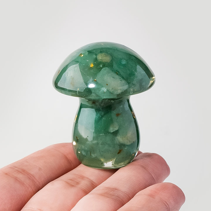 Runyangshi Crystal Resin Mushroom Ornament  SA22