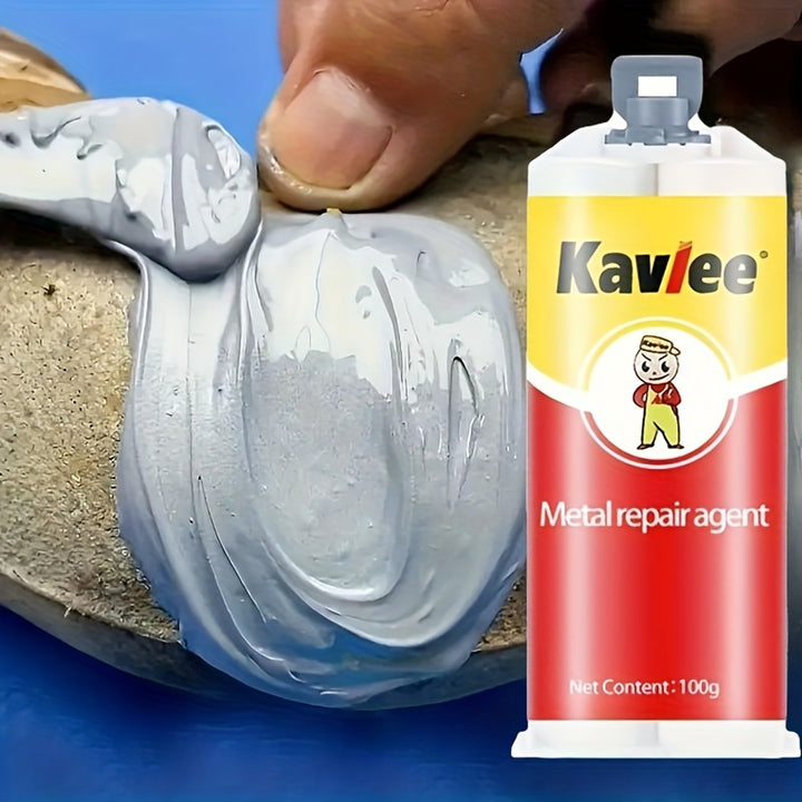 KAVLEE 100g Magic Repair Glue  Super Strong Bonding for Metal Heat  Cold Resistant Iron Welding Adhesive