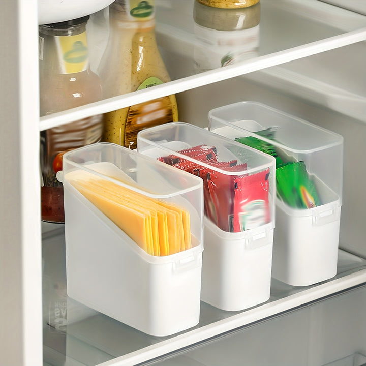 4pc White Fridge Storage BoxesAML4PC