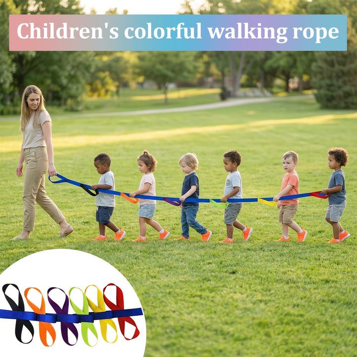 Preschool Safety Walking Rope 12 Children  2 Teachers