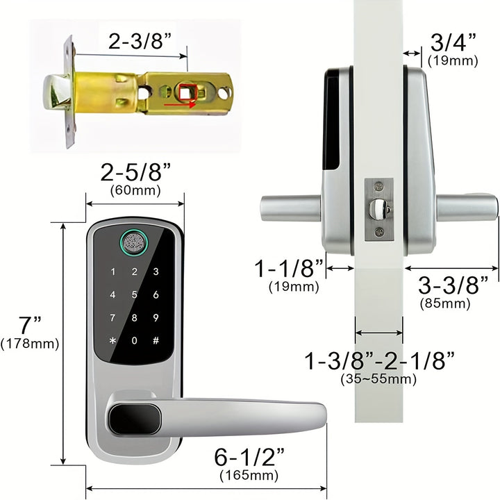 Storage Memory Function Safely Keyless Entry Door Lock Keypad Door Lock Keyless Door LockME0P