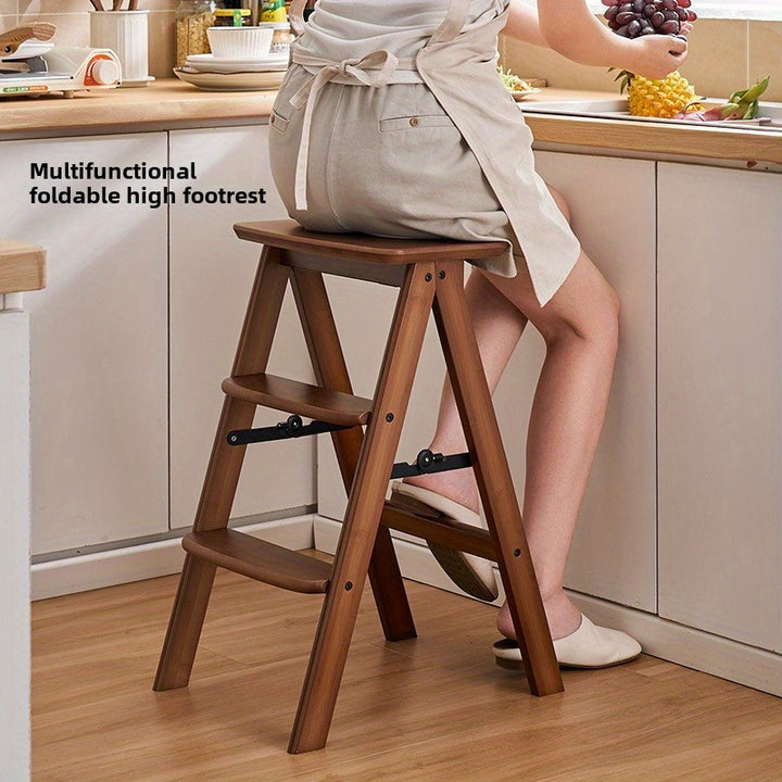AllSeason Foldable Bamboo Stool  SA92