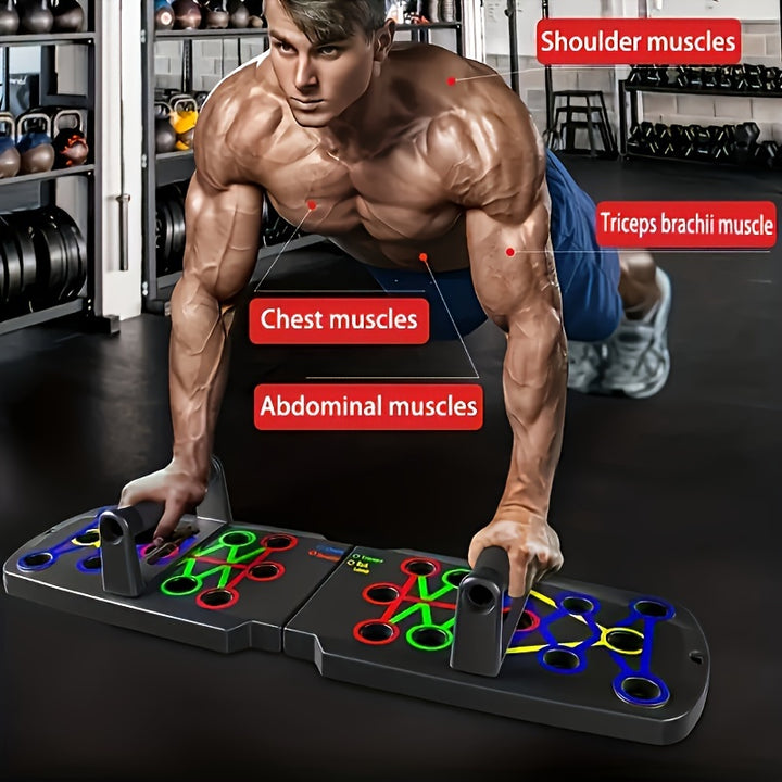 Multifunctional Folding Push Up Board for Chest  Abdominal Training  TJRZVBG