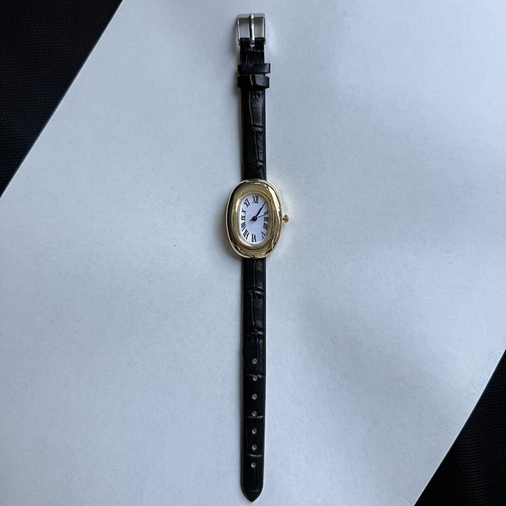 Golden Oval Roman Numeral Watch  SA33