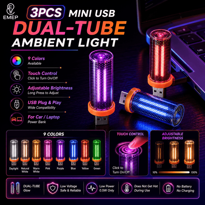 EMEP 3Pc Creative Ambient Light Set
