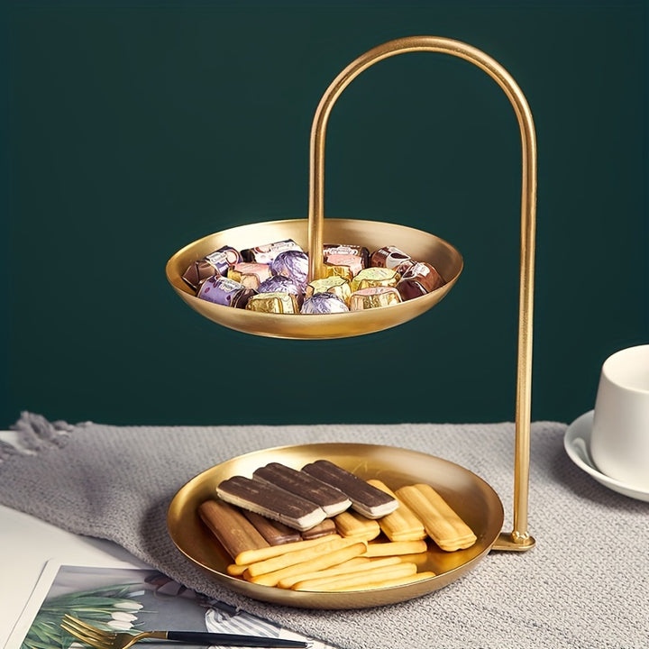Elegant NordicInspired DoubleLayer Fruit  Candy Tray  SWF0