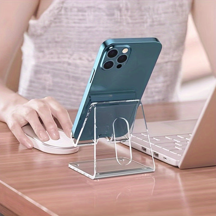 Acrylic Phone Holder Transparent Phone Holder All Smartphones  JI1K