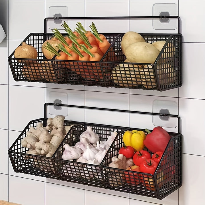 Durable Metal Wire Kitchen Storage BasketTZUW