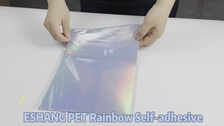10 Sheets Holographic Printable Sticker Paper Waterproof PVC Vinyl QuickDry for Inkjet  Laser Printers Glossy SelfAdhesive Labels