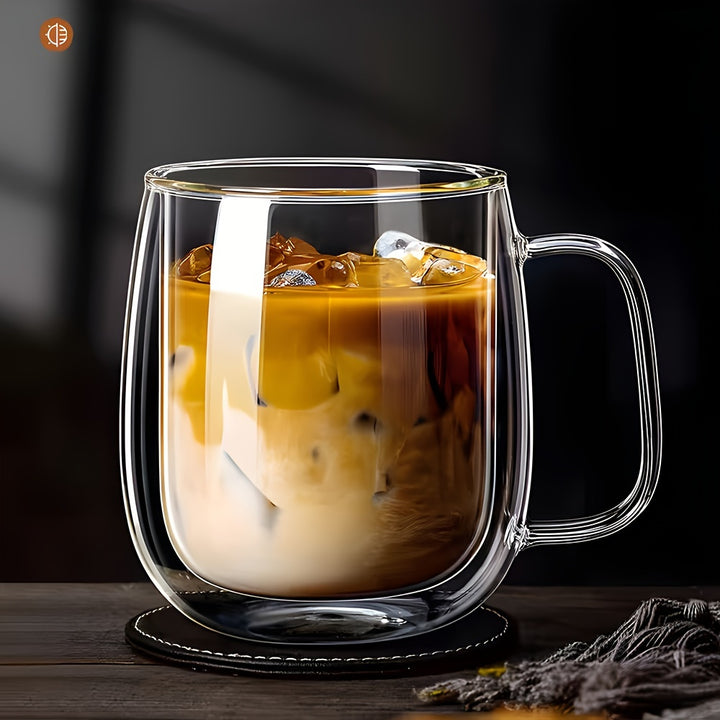 DoubleWalled Glass Coffee Mugs  4PCS2PCS RZN898