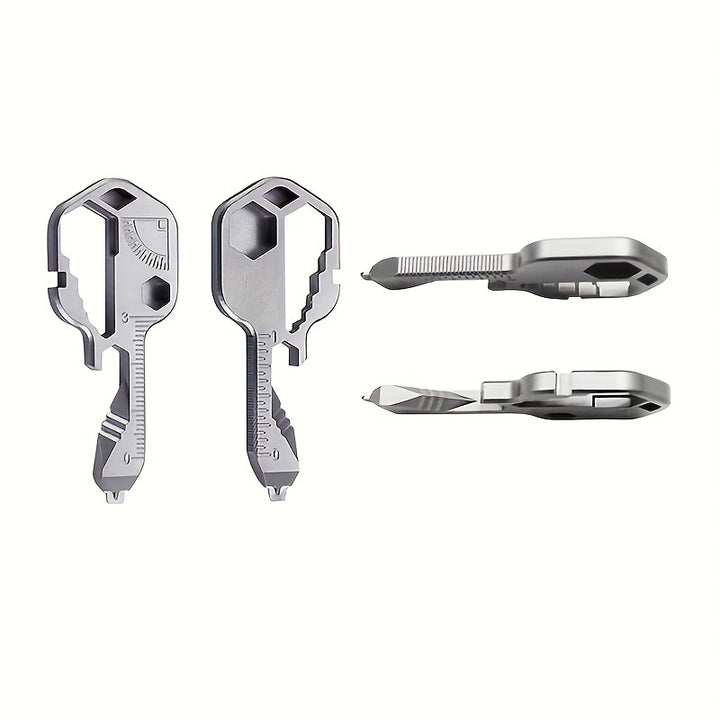 1pc Versatile Key Tool Outdoor Emergency Portable Keychain Screwdriver Pendant 24in1 Efficient Functional Tool