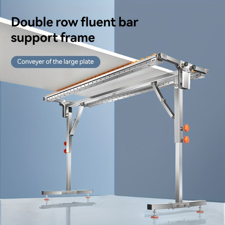 Sliding Roller Track Stainless Steel Support Double Row Tracks Roller Conveyor Tracks For Table Saw Cutting