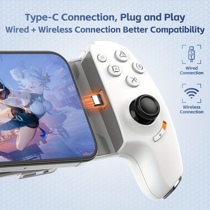 Wireless Controller with Hall Triggers for Gaming  gfuc8