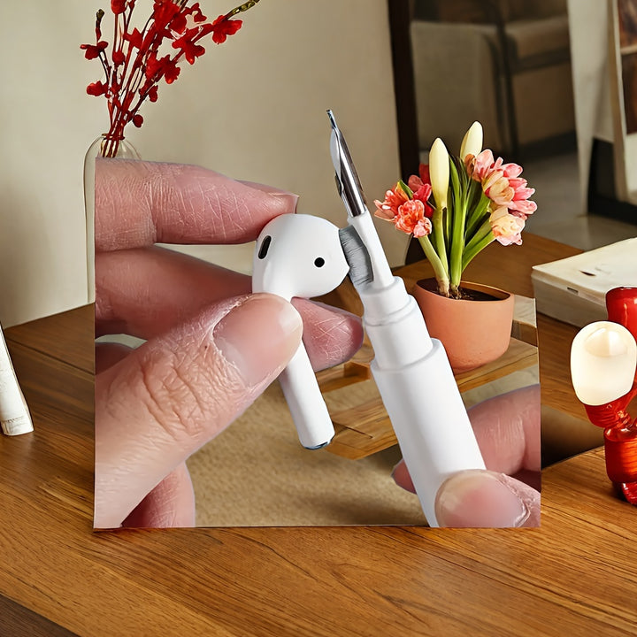 2pcs Wireless Headset Cleaner 3in1 Portable Wireless Earplug Headset Cleaning Pen Tool Headset Cleaning BrushNTY9