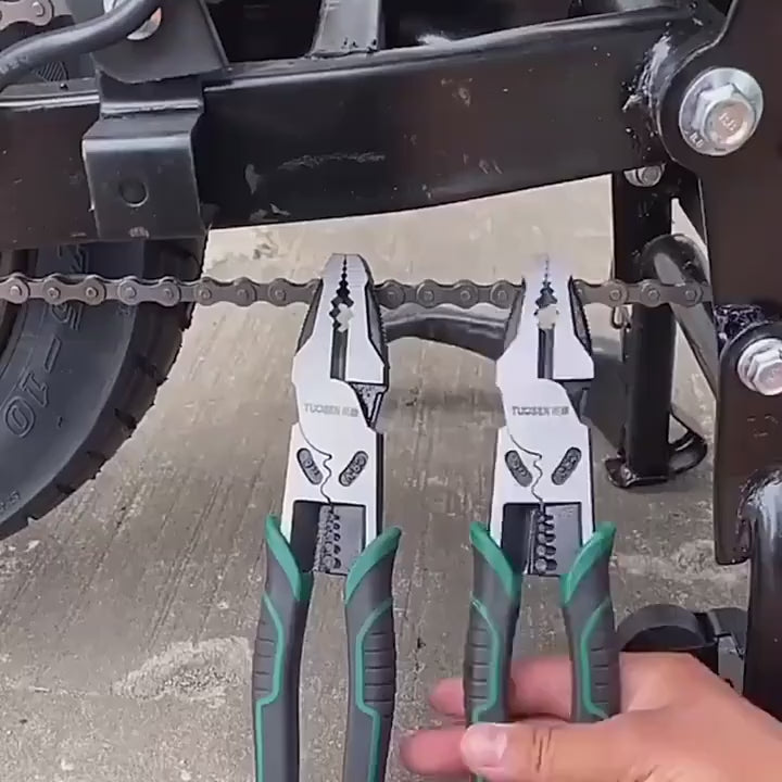 Super Alloy Wire Cutters Wire Stripper Demolisher Pliers Universal Needle Nose Pliers Electrician Metalworking Professional Tool The New And Old Versions Of The Product Are Issued Randomly Without Affecting The Use Of Functions