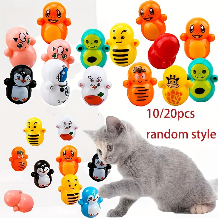 Cat Rolling Toys 1020pcs Interactive Plastic CompanionsEDBU