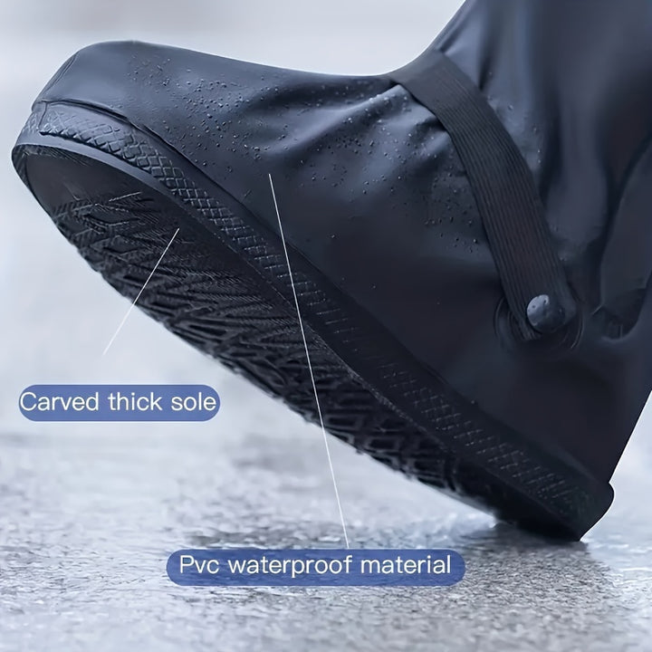 Waterproof HighTop Shoe Covers  Durable PVC ProtectionN378