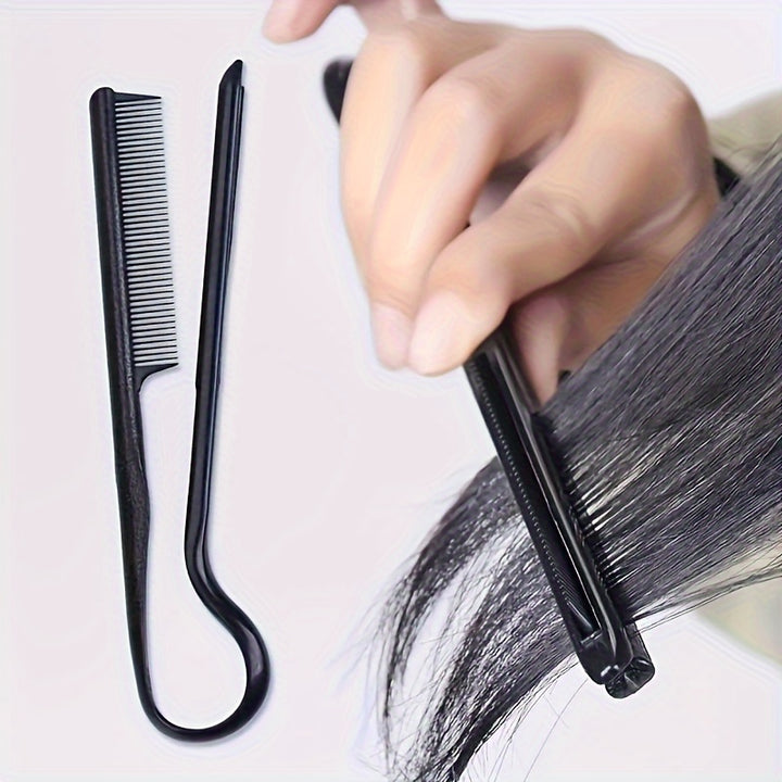 UnisexAdult Portable Hair Styling VComb Hair Cutting Kit with Straightening and Sectioning Comb Clamp for Easy Hair Management and Styling Tools