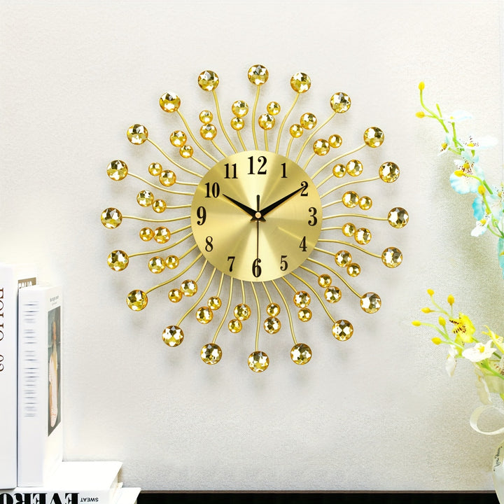 Modern Minimalist Metal Wall Clock  37cm Battery PoweredLKJJ