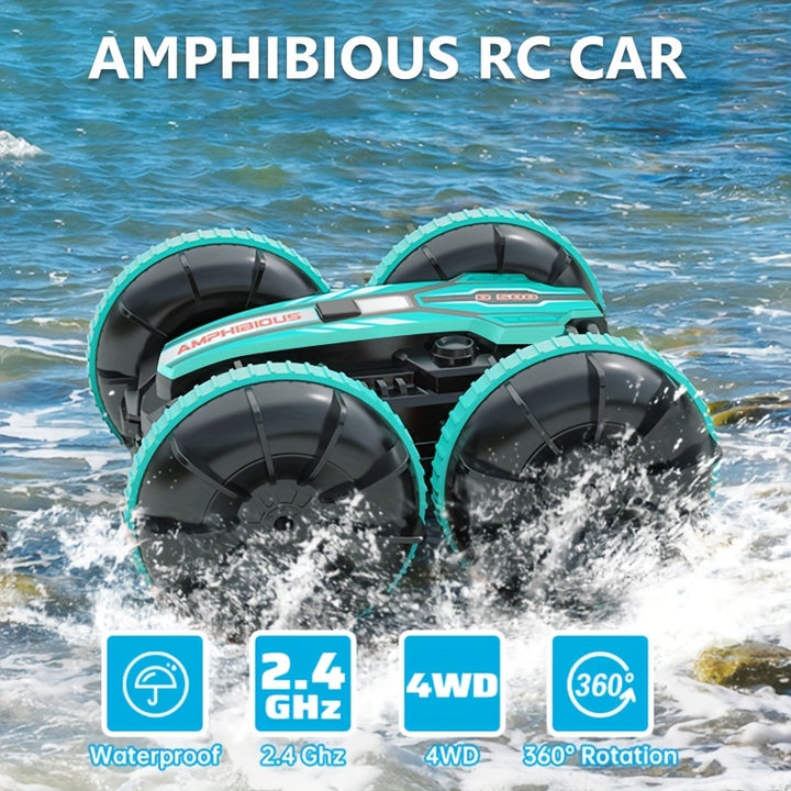 Amphibious RC Car Remote Control Stunt Car Vehicle DoubleTJAX