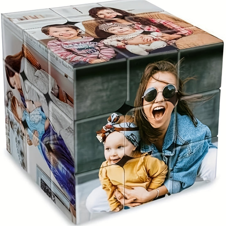 Personalized 6Photo Rotating Puzzle Cube