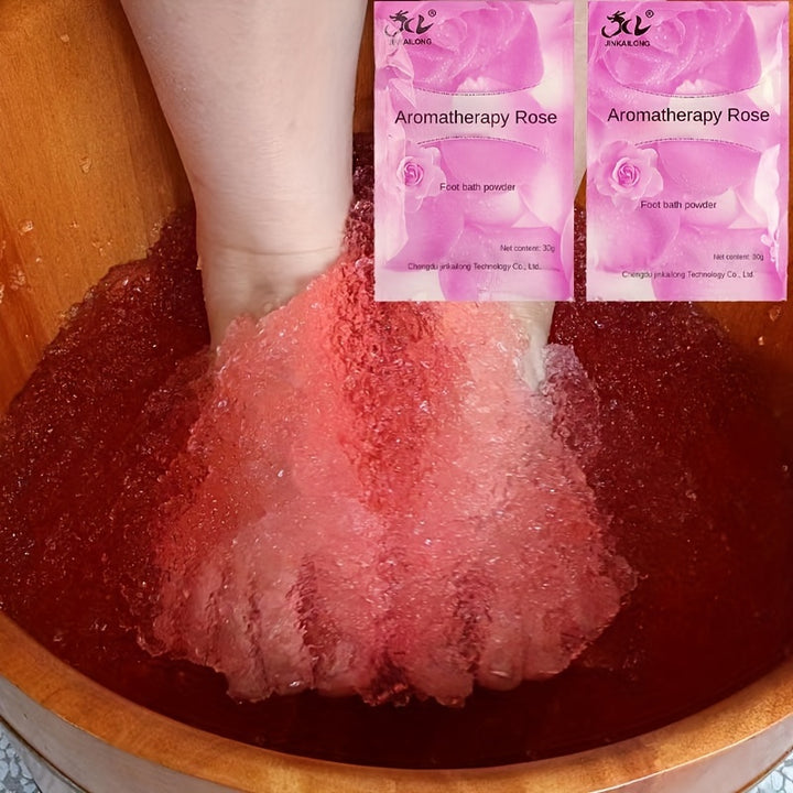 MilklavendergingerroseTibetan Foot Bath Spa Jelly Spa Pedicure Spa Bubble Foot Bath Spa Foot Salt Soak For Stubborn Foot Odor Tired Dry Cracked Feet Foot Care For Women Men