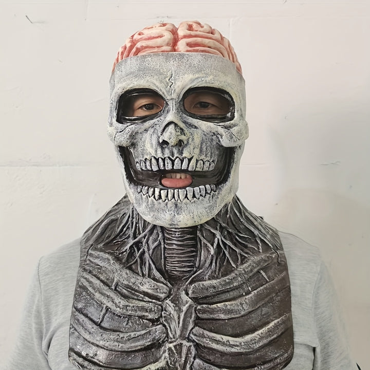 2pcs Separate Station Demon Bereavement Skeleton Mask