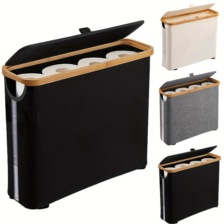 Bohemian Toilet Paper Holder with Storage BasketAMLMANAI